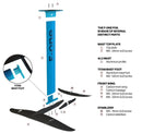 F-ONE GRAVITY FCT COMPLETE WING FOIL KIT INCL. MAST