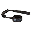 AK COIL CALF/ ANKLE WING FOIL LEASH - BLACK AND TEAL 6'