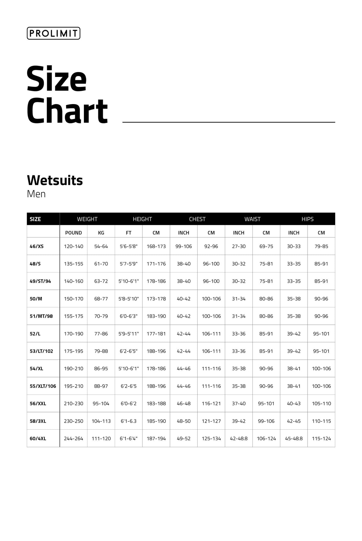 6/4 PROLIMIT VAPOR FREEZIP MEN WETSUIT - CLOSEOUT